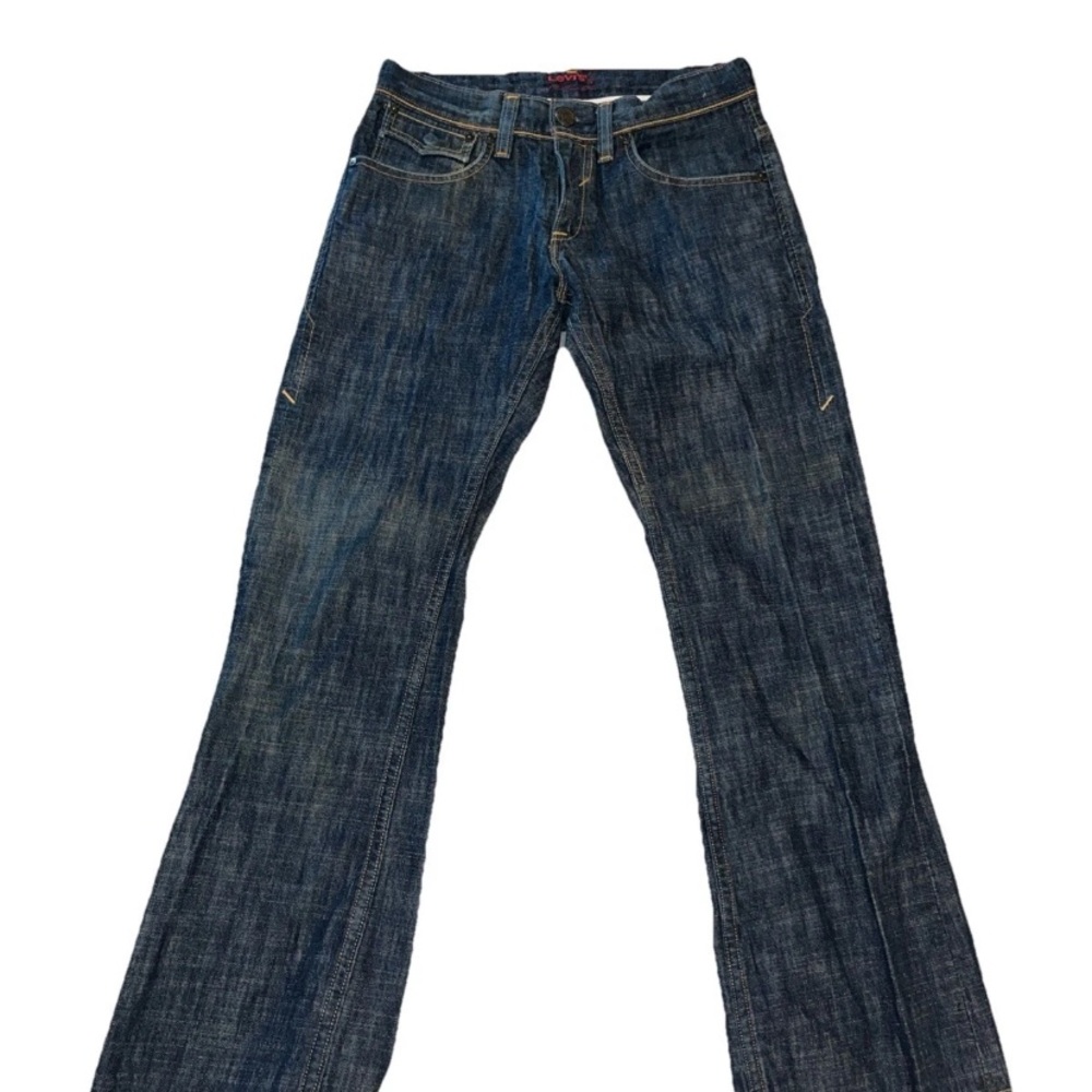 Levi’s Red Collection Jeans Mens 30x30 Blue Denim Slim Boot Flap 5 Pockets Y2K